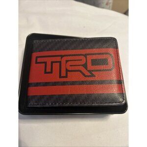 TRD Toyota Wallet Bifold By Buckle Down Logos Stripe Black, Red For I.D. Cards